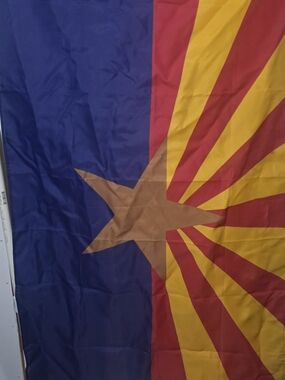 Arizona State Flag- Blue, Red, Yellow, Copper Star
